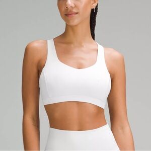 Lululemon Free To Be Serene Bra, White, Size 12